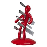 Messerblock VOODOO rot - Set mit 5 Qualitaetsmessern
