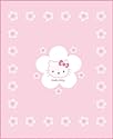 CTI 036583 Fleece Decke Hello Kitty Tokyo 130 x 160 cm, rosa