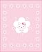 CTI 036583 Fleece Decke Hello Kitty Tokyo 130 x 160 cm, rosa
