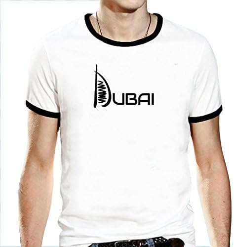 GoldenVenus Men's Khalifa Cool Tee Shirt Tower Cool T-Shirt Designs XX-Large White