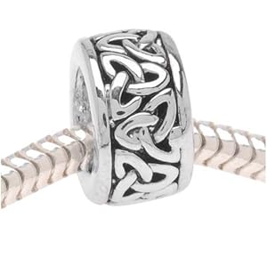 Silver Tone Trinity Celtic Knot Bead - Fits Pandora (1)