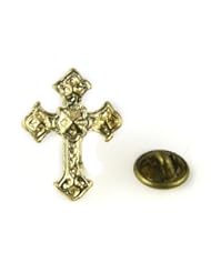 Jewelry: 6030096 Christian Cross Lapel Pins Tie Tack Religious Church Worker Volunteer Pin - The Quiet Witness