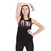 Gia Mia Dance Girls' Big Falling Dance Tank, Black, Small