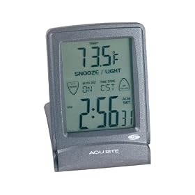 Click here to buy Chaney Instruments Touch Screen Folding Alarm Clock with Set and Forget Technology by Chaney Instruments.