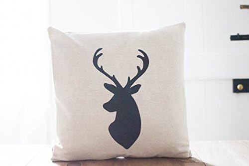 Cotton Linen Decorative Cushion Cover Pillowcase Deer 18 "X18 "