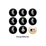Chicago White Sox MLB Licensed Billiards Ball Set of 9 (7 Team, 1 Cue,1 Eight Ball)