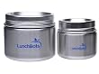 LunchBots Rounds Stainless Steel Leak-Proof Food Container Set, 8-Ounce and 16-Ounce