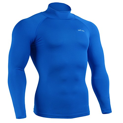 Emfraa Men Women Compression Turtleneck Mock Neck Base Layer Shirt Long Sleeve