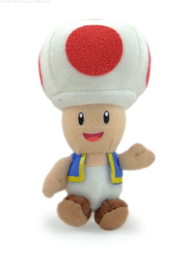 Childrens Toyshop  Toys : New Super Mario Bros. Mini Keychain Plush -- Toad (Japanese Import!)