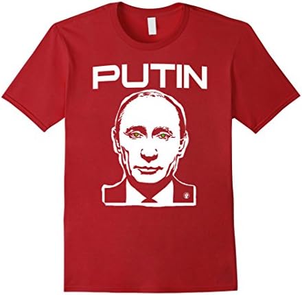Men's Vladimir Putin Shirts: Russia KGB Green Eyes Classic T-shirt XL Cranberry