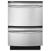 Maytag : MDD8000AWS 24 Semi-Integrated Double Dishwasher Drawer - Stainless Steel