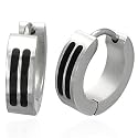 Urban Male Stainless Steel Hoop Earrings For Men