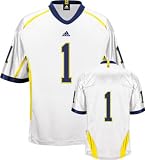 Michigan Wolverines White -No. 1- Premier Football Jersey