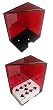 6 Deck Discard Holder (Red) with Top - Casino Supplies > Blackjack Supplies