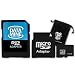 DataMINE 16GB MicroSD Class 2 Memory Card Featuring DataSafe Technology With Mini and Standard SD Adapters - for Motorola Droid 2 , X , Pro and More SmartPhones ***Includes Accessory Bag and Cleaning Brush