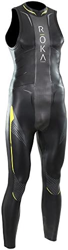 ROKA Men's Maverick Pro Sleeveless Wetsuit: Black SM Tall