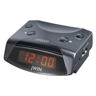 Jwin JL104BLK Alarm Clock (Black)