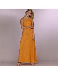 Georgette/Polyester Beaded Slit Evening Dress/Prom Dress 