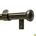 Levolor Fluted End Cap Rod Set, Antique Brass, 1-Inch Diameter, 66 to 120-Inch Width