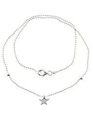 Sterling Silver Necklace / Bracelet with a Star Slide