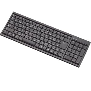 【クリックで詳細表示】ELECOM PS3用 パンタグラフ式キーボード 103キー Bluetooth Mサイズ ブラック TK-GMFBP014BK