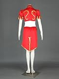 Mtxc Women's Street Fighter Cosplay Costume Chun Li 4th Size XX-Small Red