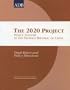 The 2020 Project: Policy Support in the People's Republic of China