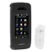 LG VX10000 Voyager Cell Phone Accessory Bundle - Solid Black Snap On Crystal Case with Belt Clip + Premium Clear Reusable LCD Screen Protector with Lint Cleaning Cloth By Ikross