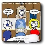 Londons Times Funny Society Cartoons - Soccer Moms - Mouse Pads