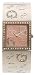 GUESS Women's Swarovksi Crystals Silvertone Etched-Bangle Watch