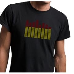 Led Leucht EQUALIZER CLASSIC T-QUALIZER T-Shirt Dance Clubwaer, Gr��e XL