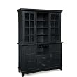 Home Styles Arts and Crafts Dining Buffet with Hutch in Ebony