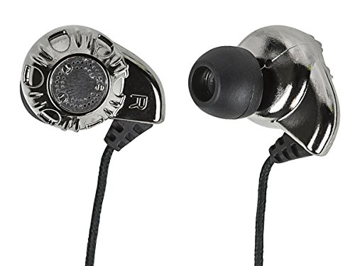 Monoprice 108320 In-Ear Enhanced Bass Hi-Fi Noise Isolating Earphones - Silver