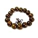 Carved Chinese Serenity Stretch Wooden Bracelet