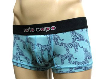 (ソットカポ)sotto capo タイガー/エメラルドグリーン ローライズボクサーパンツ