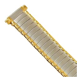 Watch Band Expansion Metal Ladies Band Two Tone fits sizes 12mm to 14mm