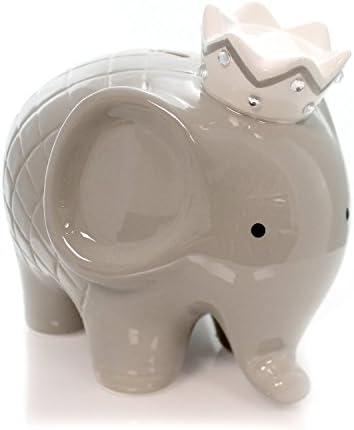 Bank GRAY COCO ELEPHANT BANK Ceramic Baby Hand Painted 3780Gy