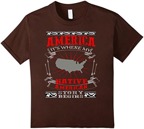 American it's Where My Native American Story Begins - Kids 10 - Brown