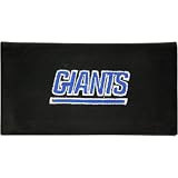 New York Giants Black Leather Checkbook Cover with Embroidered Team Logo