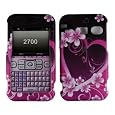 PURPLE HEART RUBBERIZED SNAP ON HARD SKIN SHELL PROTECTOR COVER CASE FOR SANYO SCP-2700 + BELT CLIP + IN RETAIL PACKAGE