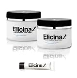 2 Jars Elicina, the Original Snail Cream. Eliminates & Soften Wrinkles, Acne and Rosacea, Stretch Marks, Scars and Healed Burns and Age Spots