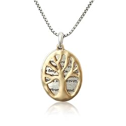 Inspirational Gold Tree of Life Charm Pendant Necklace