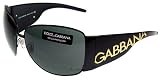 Dolce & Gabbana - Authentic Dolce & Gabbana D&G 2014 Sunglasses Sun Glasses GRAY Lens SHINY BLACK & GOLD Frame