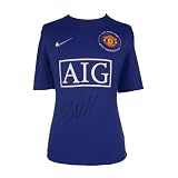 Cristiano Ronaldo Signed Manchester United Shirt - Blue Away Jersey 2008-09 - Men's Soccer Other Apparel