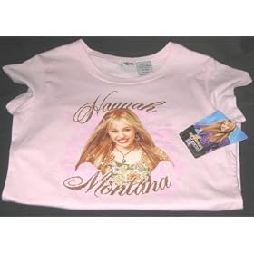 Hannah Montana Pink Shirt X-Large 100%Cotton by Hannah Montana