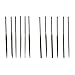 Mercer Industries GNFCH5 Swiss Pattern Needle File Set, Coarse Cut, 5-1/2", 12-Piece