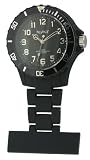 Neon T Unisex Watch NE12/B with Black Dial and Black Plastic Strap