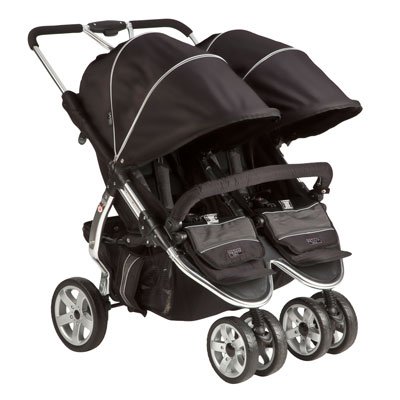 Valco Latitude Twin Stroller - Licorice