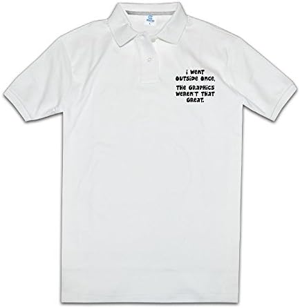 I Went Outside Once The Graphics Weren't That Great Mens Clothing Polo Online 65% Cotton 35% Polyester