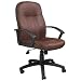 Boss Bomber Brown Microfiber Mid Back Chair Executive Seating